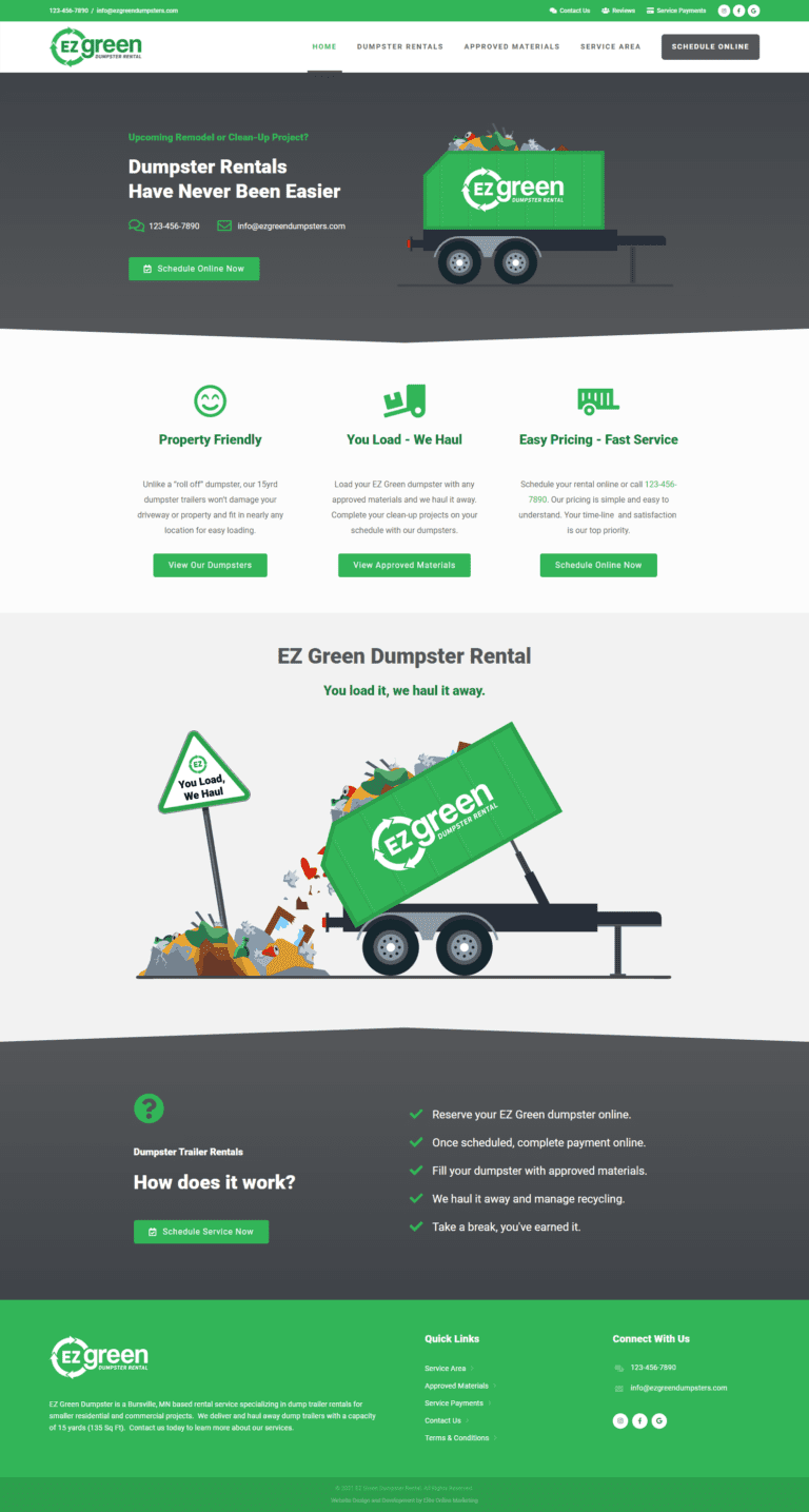 Elite Online Marketing - EZGreenDumpsters.com